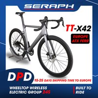 AliExpress SERAPH Newest Style TT-X42 Bicycle Full Carbon Light Weight Road Bike With WheelTop Wireless Electric Group Set carbon wheels