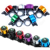 6 Colors Aluminum Bicycle Bell with Compass, Universal Waterproof Handlebar Warning Bell Durable Outdoor Cycling Bike Accessory