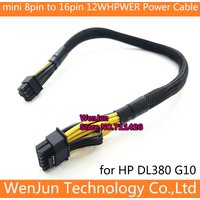 Schwarz ärmel iges psu mini 8pin bis 16pin pcie 5,0 12vhpwr grafikkarte netzteil kabel für hp dl380 gen10 und gpu karte