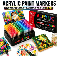 366 Colors Acrylic Markers Set Non-Toxic Art Pens for Adults Kids Artists Professional Drawing Supplies Christmas Birthday Gift