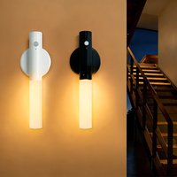1PC Smart Motion Sensor LED Wall Light LED Rechargeable Magnetic Wall Lamp Night Light Wood Wall Light Kitchen Cabinet Light