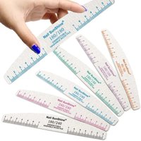 20Pcs/set Professional Nail File 80 to 240 Sandpaper Strong Thick Nail Files Sanding Half Moon Lime Nail Accessories and Tools
