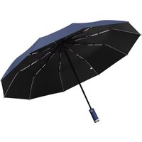 New LED flashlight automatic umbrella dual-purpose multi-function night strong light windproof sun protection folding umbrella