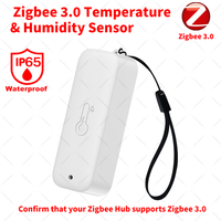 Zigbee 3.0 Temperature Humidity Sensor Waterproof IP65 Zigbee Hub Required workwith Home Assistant Yandex Alexa ZHA Zigbee2MQTT