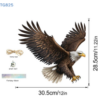 【AN】【AN】Waterproof Bird Scarer Simulation Owl Bird Repellent Pest Control Artificial Scarecrow With Reflective