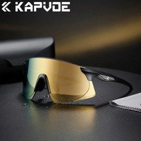 Lunettes de vélo photochromiques Kapvoe, lunettes de soleil pour la course à pied, lunettes de vélo tout terrain, lunettes de patinage, lunettes de pêche UV400, lunettes de randonnée pour homme et