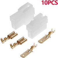 Hot Sale Power Connector Plugs Multi-function 10 Sets Radio DC Power Connector Plug T-Type 2 Pin Male Female Wiring Adapter
