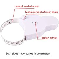 Auto Lock 150cm Medical Body Fat Tape Measure Centimeter Scale Sewing Ruler for Clinic Weight Monitoring