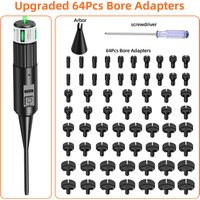 1300 Laser Indicator 64 Universal Bore Adapters Green Laser Sight with Clear Indicator Light Portable Carry Kit.