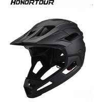AliExpress Horntour Eastinear Adult Mtb Helmet Bicycle Full Face Detachable One-piece Motorcycle Riding Safety Helmet Head Protection Outdoor