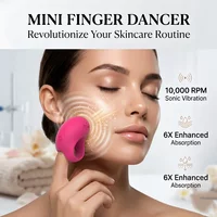 Portable Pocket Mini Ring Face And Eye Massager USB Charging Waterproof Skin Care Tool for Facial Eye Relief And Fatigue