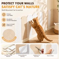 Felt Wall Sticker 4.5mm Thick Walls Decoration Peel and Stick Wall Panels Upholstered Anti Cat Scratch Protective Wall Stickers