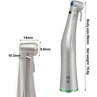 20:1 LED Low Speed Handpiece Green Ring Fiber Optic Contra Angle Dentistry Implant Handpiec XSG20