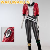 IN STOCK Vi Cosplay Costume Anime Arcane Cosplay【XS-3XL】WakuWaku-N Vi Cosplay Women Red Coat Costume LOL Plus Size