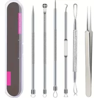 6/8/11Pcs Ultra-Precise Pimple Tweezers Set - Pro Acne and Blackhead Removal Tool -for Effective Face Care and Skin Purification