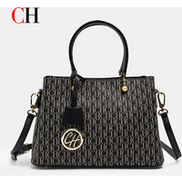 Light Luxury Brand Letter Print Handbag with Letter Pendant Design Unique and Elegant Popular Fashion Niche High Quality