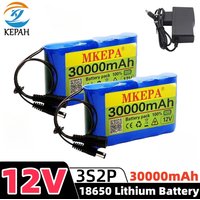 🛒Portable Large Capacity Lithium-Ion Battery BMS 3S2P 30000mAh 12V 18650 Battery Monitoring, Audio, LED Lights + Charger 🔥 image 4