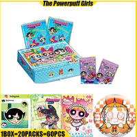 HUANGKA VOL.2 The Powerpuff Girls Cards Anime Collection Cards Mistery Box Board Games Toys Birthday Gifts for Boys and Girls
