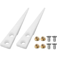 Stainless Steel Handle Ceramic Tweezers With Antistatic Zirconia Tips Straight Shape For Industrial Handling Tasks