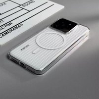 For Xiaomi 17T Pro Mi 17T Case Fashion Magnetic Matte Transparent Corrugated PC Lightweight Hard Cover Dustproof Non-Slip Bumper