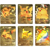 Cartão de metal pokémon 10000 pontos arceus charizard raichu super cartão dourado inglês mewtwo vmax gx ex presente de natal