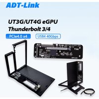 Stacja dokująca do kart graficznych UT3G UT4G z Thunderbolt 3/4 USB4 do PCIe 4.0 X16 Adapter EGPU Uchwyt do notebooków NUC ITX STX