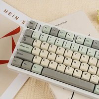 MOA Profile PBT Mechanical Keyboard Keycaps Russian Spanish French German Abnt2 Korean UK Arabic Japanese ISO Enter 7U Keycap