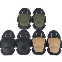 1 Pair Tactical Knee & Elbow Pads - Heavy Duty Protection for Paintball Airsoft Frog Suit Outdoor Sports