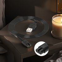 USB Charger Cable for Hatteker Hair Trimmer Clipper Beard Shaver, Replacement Power Cord for RFC-588 RSCX-9598