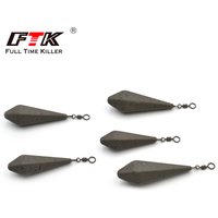 FTK 71g-128g Pyramid Fishing Sinkers 360° Rotation Swivel Weights for Saltwater Freshwater Casting