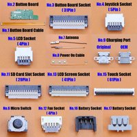 1pcs Type-C Charging Port Button Board Flex Cable SD Card Slot Battery Socket Touch LCD Screem FPC Connector For Switch Lite
