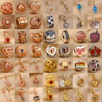 2026 New European 925 Silver, Apple, Rabbit, Bead Key, Horse Pendant Fit Original Bracelet DIY Accessories Exquisite Jewelry