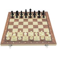 Chessboard Solid Wooden International Chess Magnetic Foldable Educational Chess Game Set Standard Portable