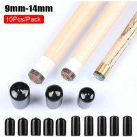 10PCS 10/12/13/14mm Pool Cue Tip Protector Case Slip-on Rubber Protector Replacement Ferrule Club Pub Snooker Billiard Accessory