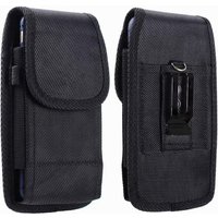 Tragbare solide schwarze Handytasche Fanny Pack Gürtelclip ohne Karabiner hängende Taille Aufbewahrungstasche Damen Herren Outdoor Handytasche