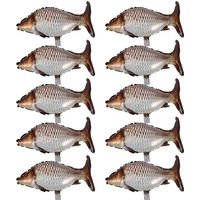 6 Pcs Carp Fish Balloons Decorative Crucian Balloon Foil Balloons Marine Decorations Party Supplies Shark Toys