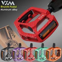 VXM Bicycle Aluminum Alloy Anti-slip MTB Bike Ultralight Pedal Dustprood Waterproof Seal Double DU Flat Pedals Cycling Parts