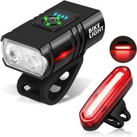 AliExpress NONE 2 Pack Bicycle Light T6 Led Front USB Charging Mtb Mountain Bike Light Bicycle Headlight Flashlight Bicycle Scooter Tail Light Headlight Tail Light Set
