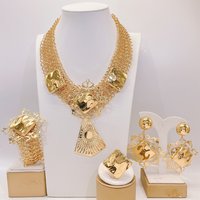 Latest Brazilian Exquisite Beautiful Necklace Wedding Party Accessories Fashion Women Jewelry Set
