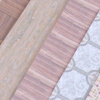 Hot Sale 1Pc 1/12 Dollhouse Miniature Grain Floor Wallpaper Tiles Sticker Bathroom Living Room Decor Toy Doll House Accessories