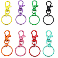 5/10pcs Colorful Keyring Lobster Clasp Hooks With Adjustable Buckle For Making Keychain DIY Bags Doll Hook Jewelry Accessories