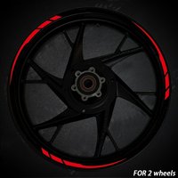 AliExpress NONE Reflective Motorcycle Wheel Hub Stickers Laser Gradient Color Design for 15-18 Inch Rims Durable PVC Glossy Decals with Transfer