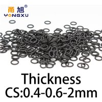 O-ring thickness 0.4/0.6/2mm CS NBR Nitrile sealing temperature resistant gasket rubber ring complete in specifications