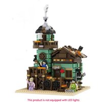 2025 Fisherman's Cabin Building Blocks for Adults 14+, High Quality Ocean Themed Fishing House gifts for children