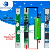 10PCS 1S 3.2V 3.7V 3A LiFePO4 / Lithium Li-ion BMS PCM Battery Protection Board Pcm For 18650 32650 Battery Packs