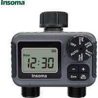 Insoma 2-Zone Sprinkler Timer Programmable Garden Hose Timer Water-Saving Irrigation Controller for Lawn Yard Drip Systems IPX5