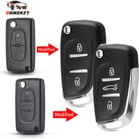 KEYYOU Modified Remote Car Key For Peugeot 306 407 807 Partner For Citroen C2 C4 C5 C6 Berlingo Xsara VA2/HU83 Ce0523 CE0536