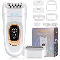 Hatteker 2-in-1 Epilators Hair Removal for Women Body Bikini and Face USB Rechargeable Portable Wet & Dry Razors ipx7 Waterproof