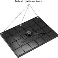 1Pc 25x18CM Projectors Tray Tripod Stand Sound Card Projectors Tray Platform Holder Black Plastic 1/4in Screw Adapter