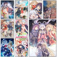 Hot Anime C-Cosmic Princess Kaguya Poster Self-adhesive Wall Mural Art Waterproof Sticker For Bar Room Decor